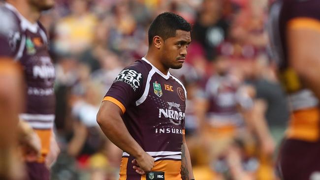 BRISBANE, AUSTRALIA - SEPTEMBER 09:  Anthony Milford of the Broncos looks on during the NRL Elimination Final match between the Brisbane Broncos and the St George Illawarra Dragons at Suncorp Stadium on September 9, 2018 in Brisbane, Australia.  (Photo by Chris Hyde/Getty Images)