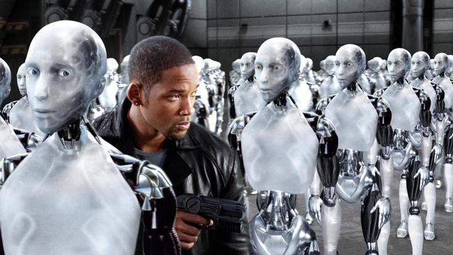 Will Smith in a scene from<i> I, Robot.</i>