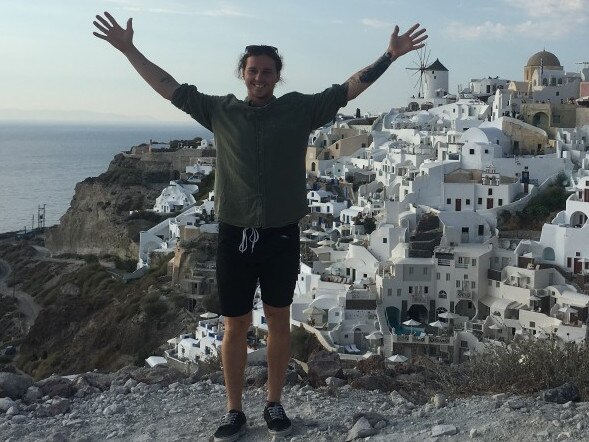 Brandon the moment after he threw the $5000 engagement ring off a cliff.