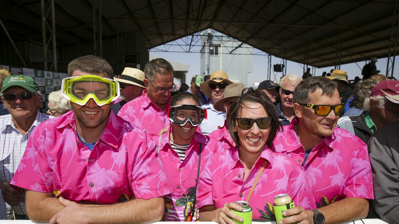 Nothing says the races more than some goggles and pink shirts. Picture: Salty Dingo