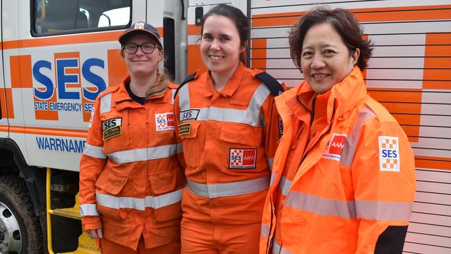 Tara O'Brien, Emily McCullagh and Lisbeth Cheah.