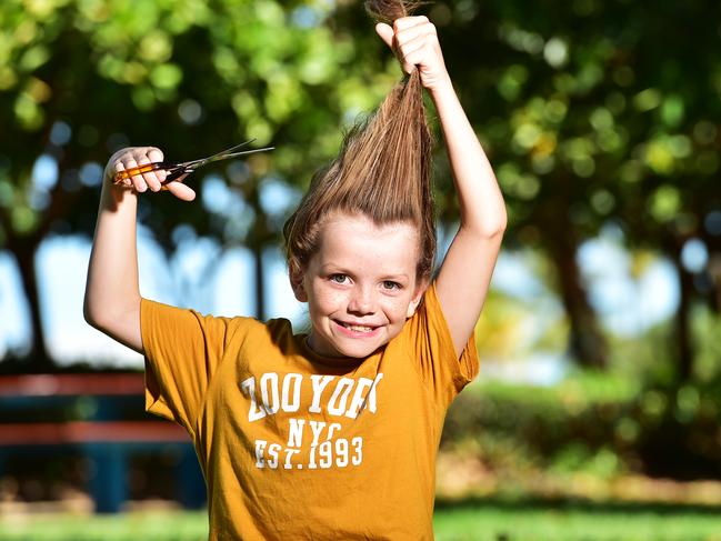 Finleigh Dowd 10, is rasing money for Worlds Greatest Shave, as well as donating his hair to Variety Children's Charity