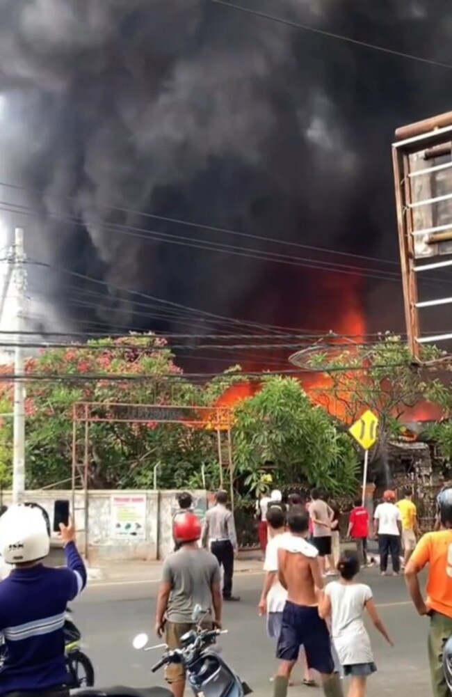 Locals watch on in shock. Picture: Instagram