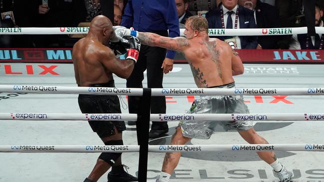 Tyson offered very little in the ring. (Photo by TIMOTHY A. CLARY / AFP)