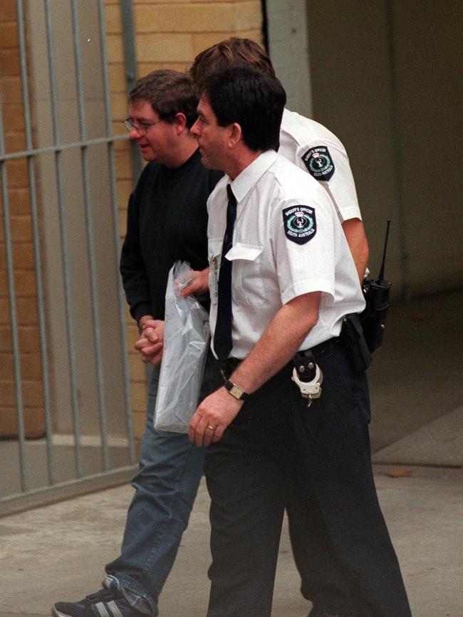 John Bunting at Angas St Police Station in 1999.