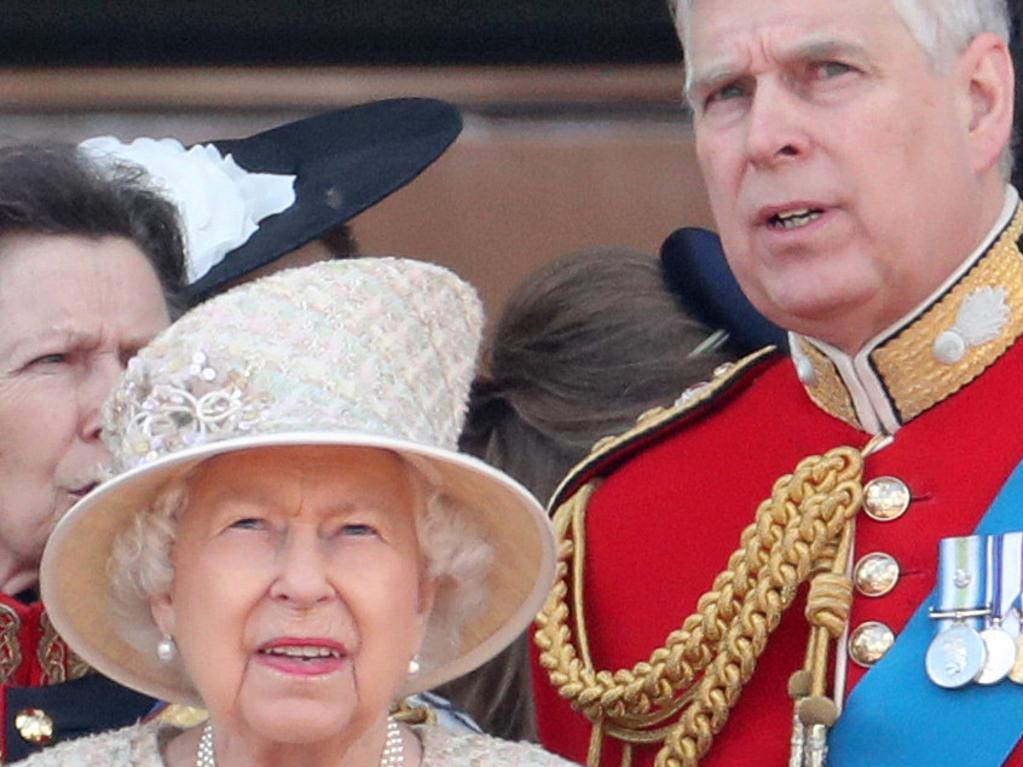 Prince Andrew with his mum, the Queen. Picture: Getty