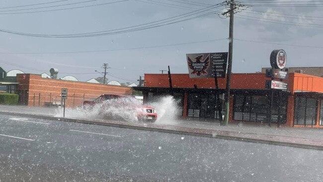 Flooded roads around Northgate. Picture: Kerry O'Brien