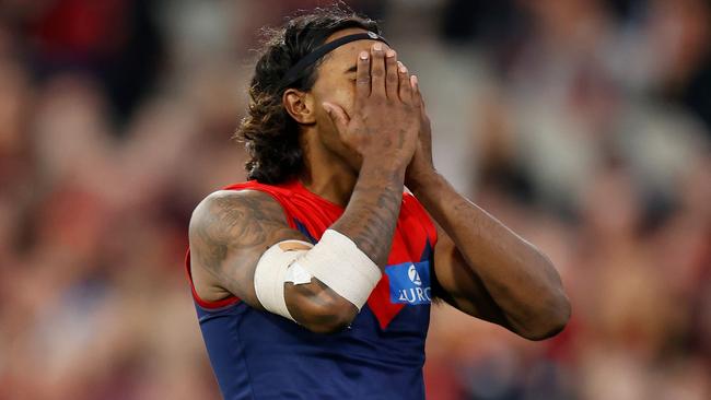 Demons forward Kysaiah Pickett will be one to watch as far as his contract’s concerned in 2023. (Photo by Michael Willson/AFL Photos via Getty Images)