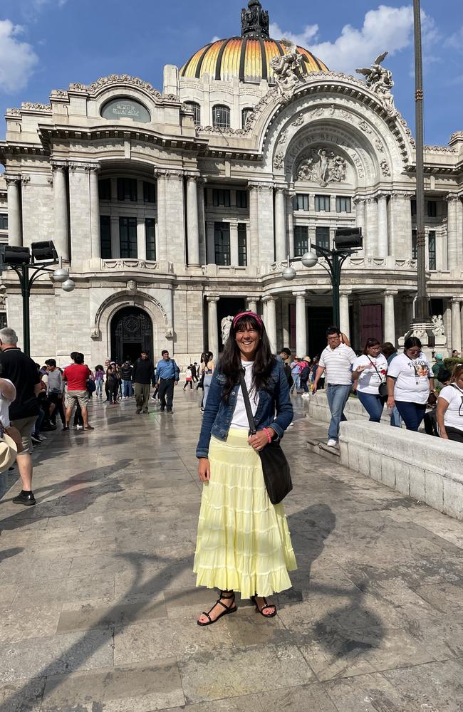 Jacinta Da Silva at Palacio de Bellas Artes Mexico City. Picture: Supplied.