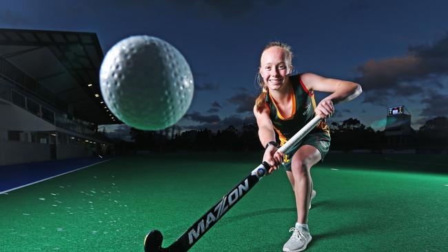 Maddi Brooks was selected in a number of under age Australian teams throughout her teenage years. Picture: Zak Simmonds