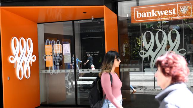 Bankwest branches will no longer exist. Picture: Jeremy Piper