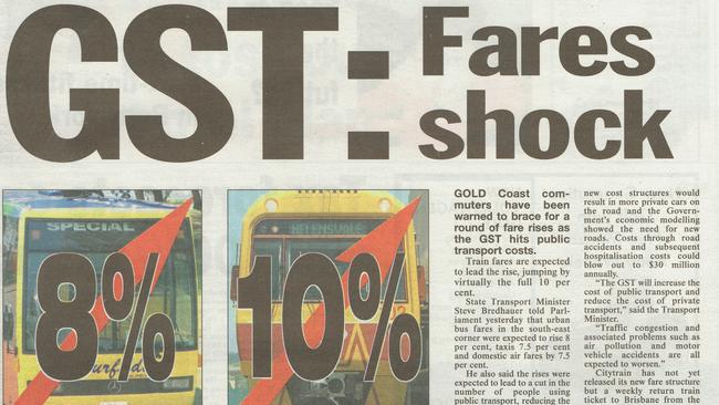 Gold Coast History: Gold Coast Bulletin 2000, June 21. Front page.