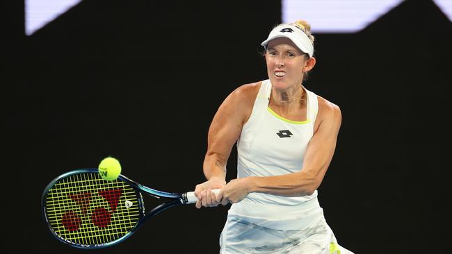 Storm Hunter is through to the third round of the Australian Open for the first time in the singles after beating German world No. 78 Laura Siegemund. Picture: Kelly Defina / Getty Images