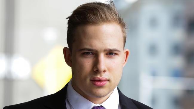 Kyle Daniels outside Downing Centre courts in Sydney’s CBD on Wednesday. Picture: NCA NewsWire / Gaye Gerard