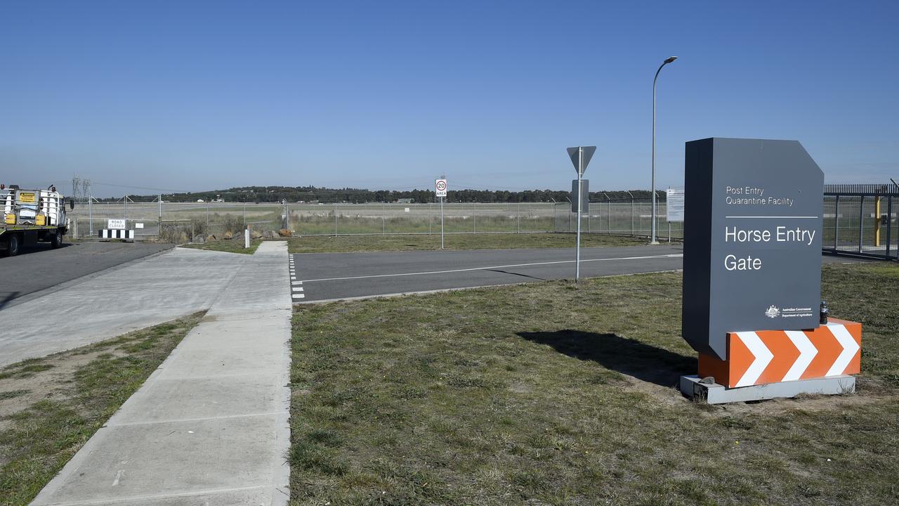 A parcel of Commonwealth-owned land at the end of Polaris Rd Mickleham, adjacent to a Dept. of Agriculture Bio Quarantine complex. Picture: NCA NewsWire / Andrew Henshaw