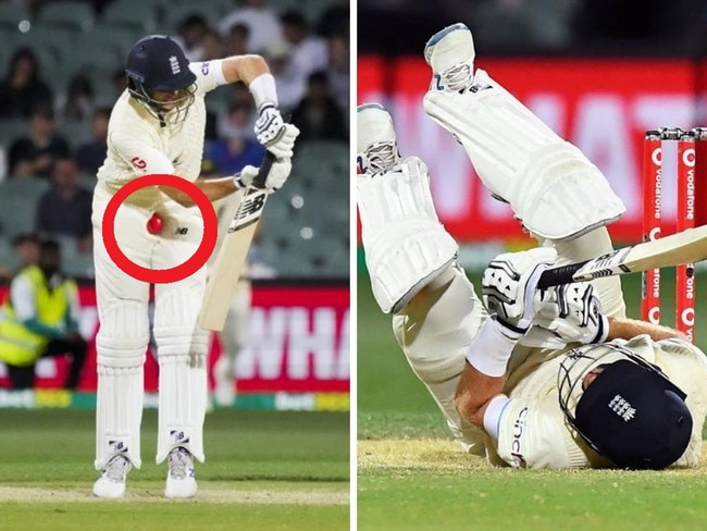 Joe Root was in a world of pain. Photo: Getty Images.