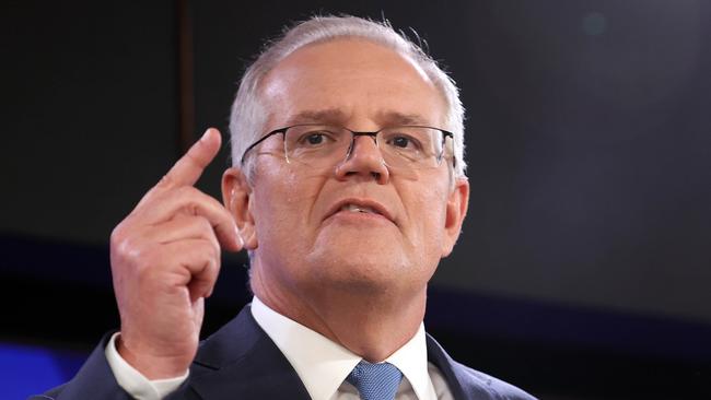 Mr Morrison concedes he doesn’t know how much a loaf of bread would cost. Picture: NCA NewsWire / Gary Ramage