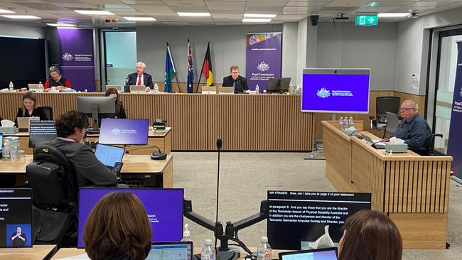 Glenorchy resident and wheelchair-bound man Tim Marks spoke to the Disability Royal Commission about his experience of repeated harassment and violence from strangers in public. Picture: Supplied by Disability Royal Commission