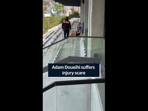 Adam Doueihi suffers injury scare