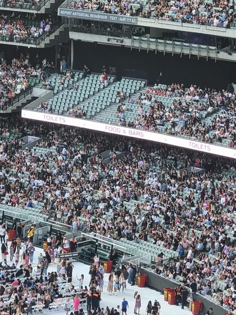 Taylor Swifts fans spotted hundreds of empty seats on first night of  Melbourne Eras Tour | The Australian