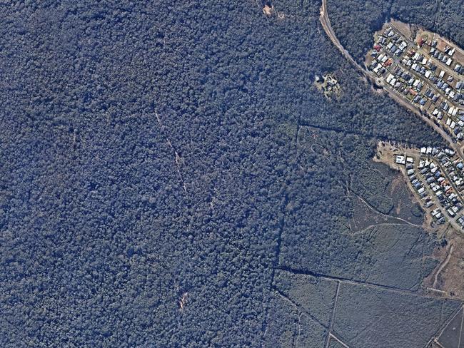 Lush hinterland outside Wallabi Point in July. Picture: Nearmap