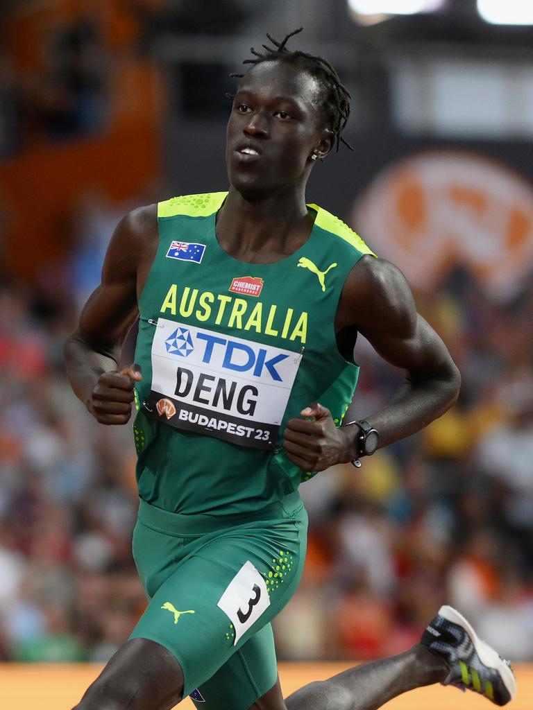 Aussie Joe Deng is into the 800m semifinals. (Photo by David Ramos/Getty Images)