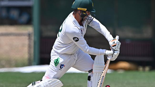 Jakson Knight made a superb century for Spotswood. Picture: Andy Brownbill