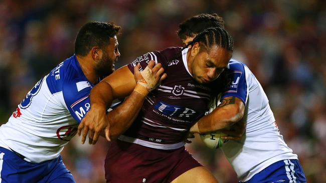 Manly continued their unlikely charge up the ladder. (Photo by Matt Blyth/Getty Images)