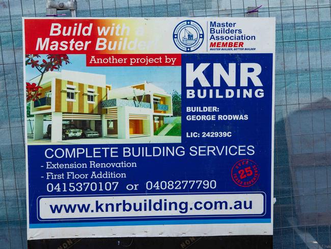 The building is being constructed by KNR Building and has had multiple private certifiers. Picture: Julian Andrews