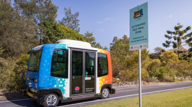 Automated bus trial at Coffs Harbour. Gold Coast City Council is about to green light a trial of automated technology.