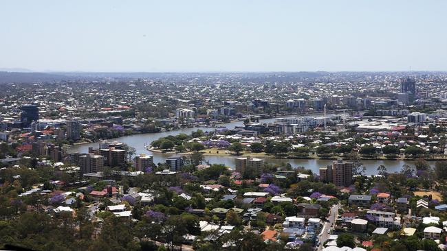 About 80 per cent of Brisbane residents live in suburbs with more than 20 per cent tree cover. Pic Chris Higgins