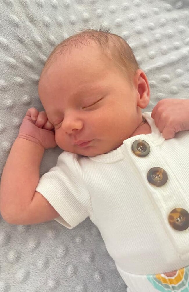 Lucas Phillip Johnson was born February 22, 2022, at Mackay Base Hospital, weighing 3290g and measuring 50cm. He is the second child for Emma and Aaron Johnson and a little brother to Oliver (19 months). Picture: Emma Johnson DMBF22