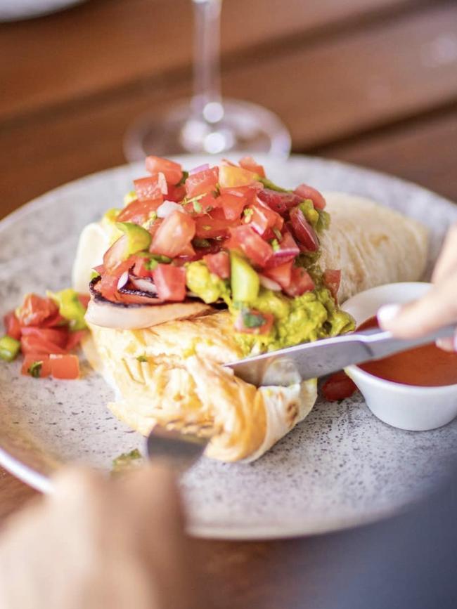 The breakfast burrito is a standout favourite at Las Chicas in Balaclava. Picture: Instagram @laschicascafe