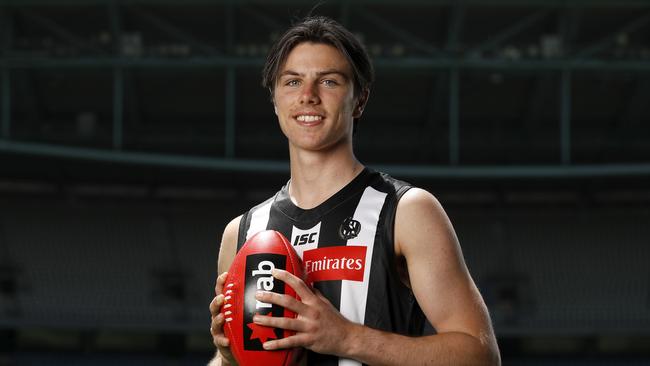 Oliver Henry was snapped up with the Magpies’ first pick. Picture: Getty Images