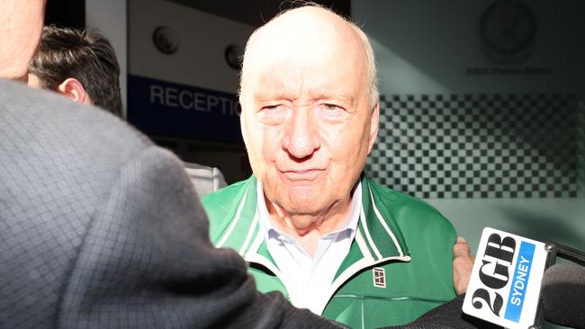 Alan Jones was detained at his apartment in Circular Quay on Monday morning. Picture: NewsWire / Jeremy PiperPictuer: NewsWire / Dylan Coker