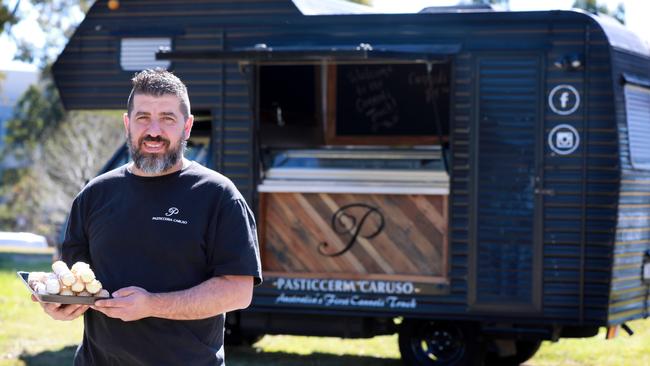 Giuseppe Caruso and the team from Pasticceria Caruso will serve their delicious cannoli at Park Feast. Picture: Angelo Velardo