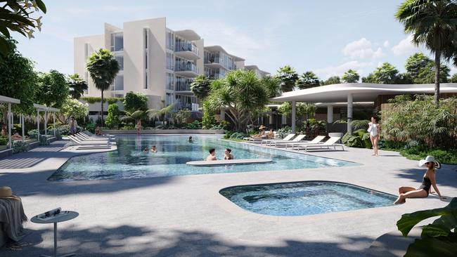 First look: Lagoon pool, tennis court, yoga studio