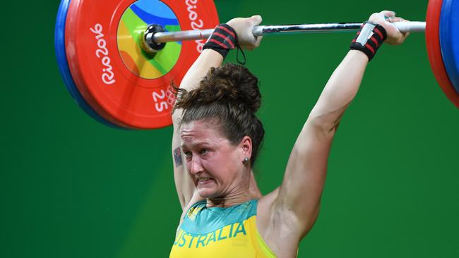 Australia's Tia-Clair Toomey in action at the 2016 Rio Olympics. Photo: AFP