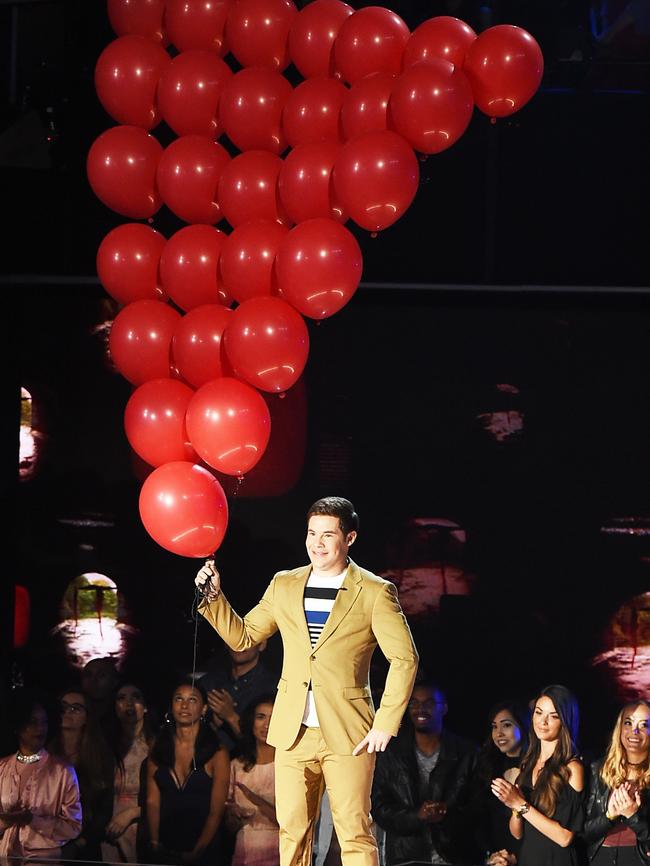 Host Adam DeVine speaks onstage during the 2017 MTV Movie And TV Awards at The Shrine Auditorium on May 7, 2017 in Los Angeles, California. Picture: Getty