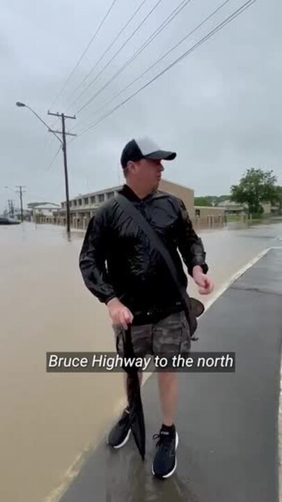 Huge impact of floodwaters in Ingham