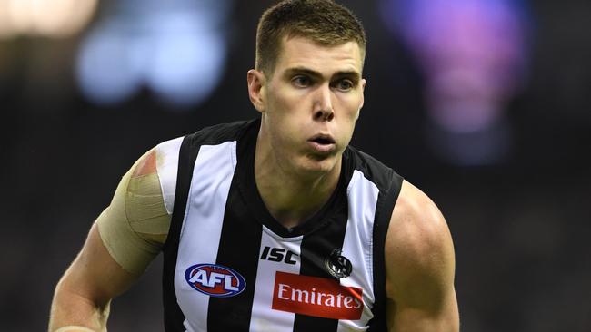 Mason Cox of the Magpies.