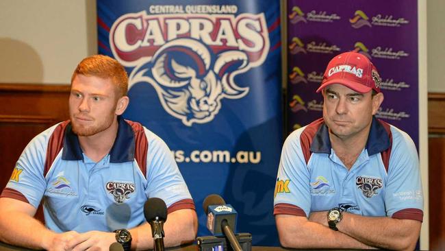 GOOD SIGNS: New Capras' recruit Krys Freeman (left) and coach Kim Williams are excited about the positive vibe in the squad. Picture: Chris Ison ROK161116ccapras3