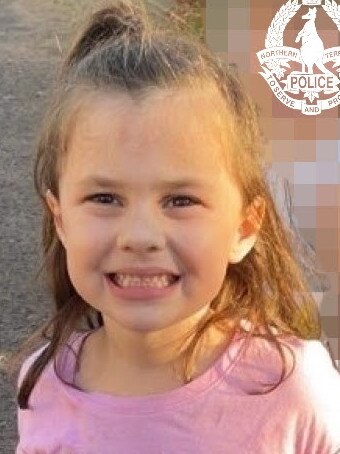 Five-year-old Grace Hughes went missing from Darwin.