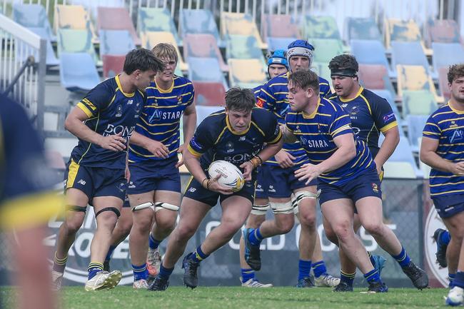 Queensland Premier Rugby action as Bond University Colts 1 vs. Easts Colts at Bond University. Picture: Glenn Campbell