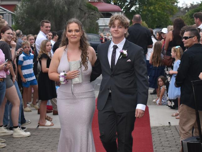 William Scheele and Sophie Hart at the 2024 Warwick State High School formal. November 15, 2024.