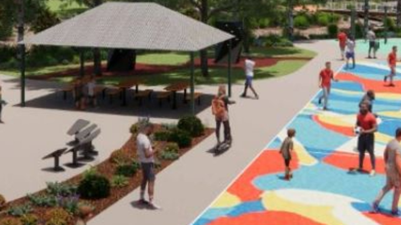 A council report revealed the enhanced play area will feature sensory and accessible play features, a multipurpose court, youth play equipment and a Ninja Warrior course.