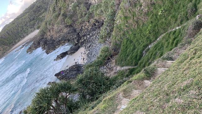 The windy way down. Picture: Amanda Robbemond