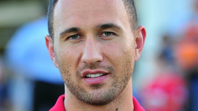 Queensland Reds Quade Cooper visiting Townsville ahead of the Townsville Rugby Union finals this weekend. Picture: Wesley Monts