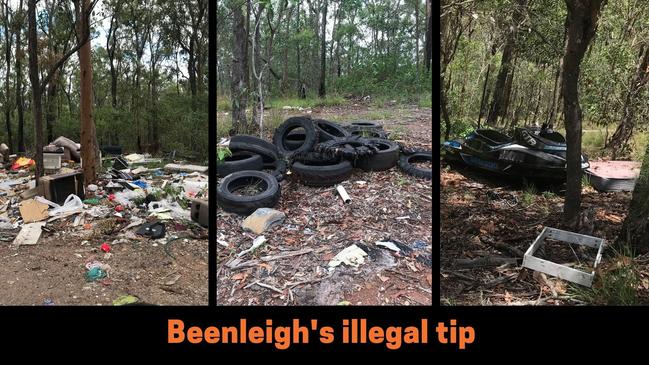 Tonnes of rubbish has been dumped over the Christmas break in bushland at Beenleigh, sparking calls for the local tip to close to unclog a traffic bottleneck.