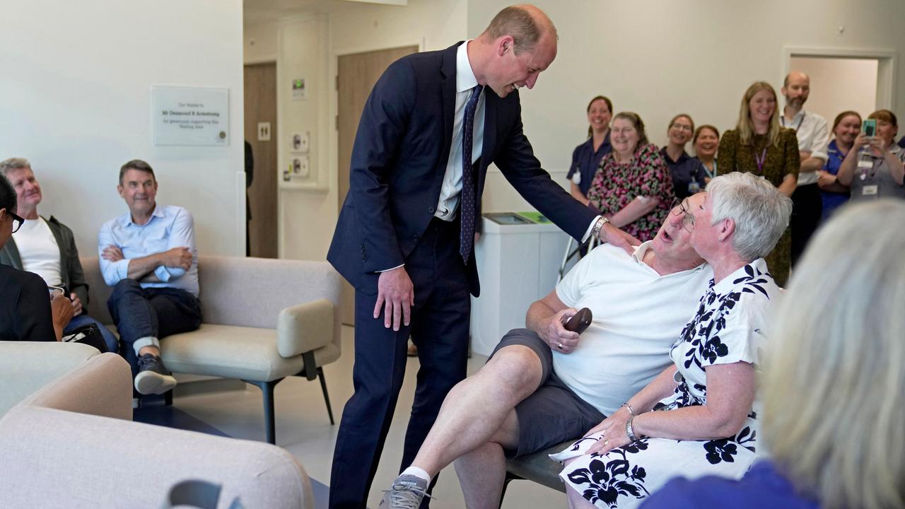 Neither did her husband’s opening of a $130 million state of the art cancer centre. Picture: Kin Cheung/Pool/AFP